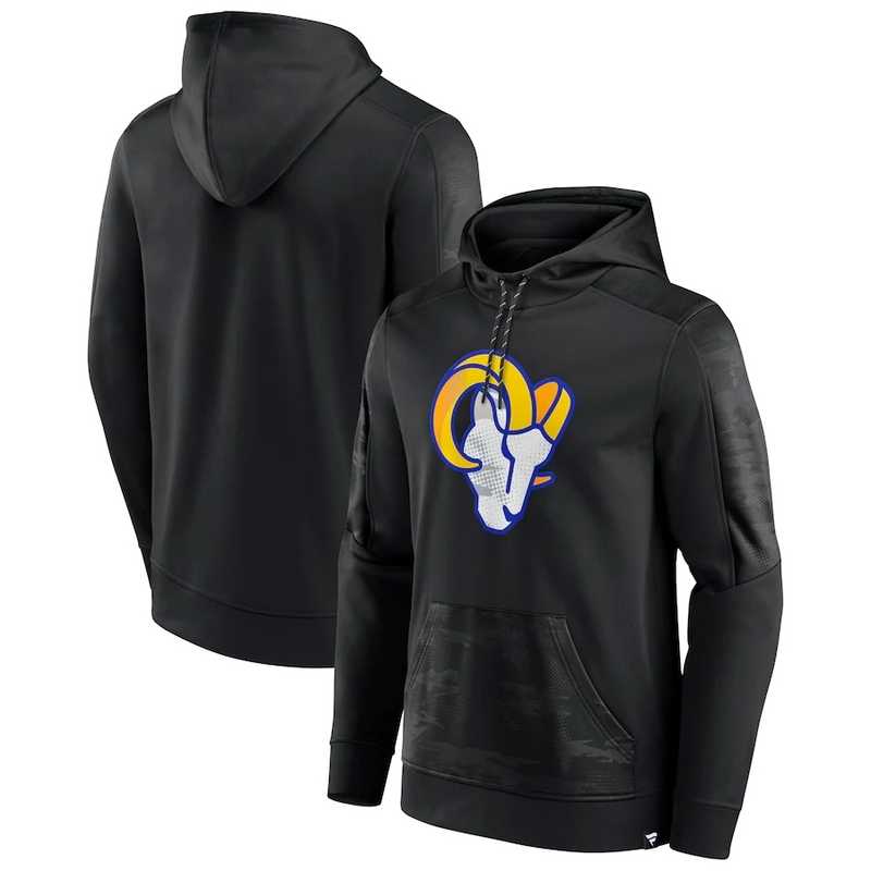 Los Angeles Rams Fanatics Branded On The Ball Pullover Hoodie Black,We sell and wholesale Los Angeles Rams Fanatics Branded On The Ball Pullover Hoodie Black on line form chian!